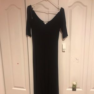Full length black Bar III dress